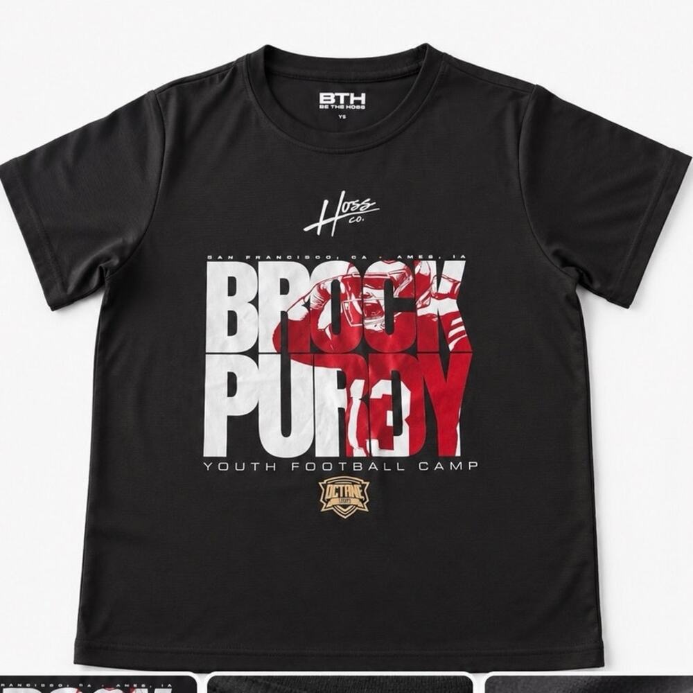 Dynamic Be The Hoss Youth Football Camp Graphic Tee YL